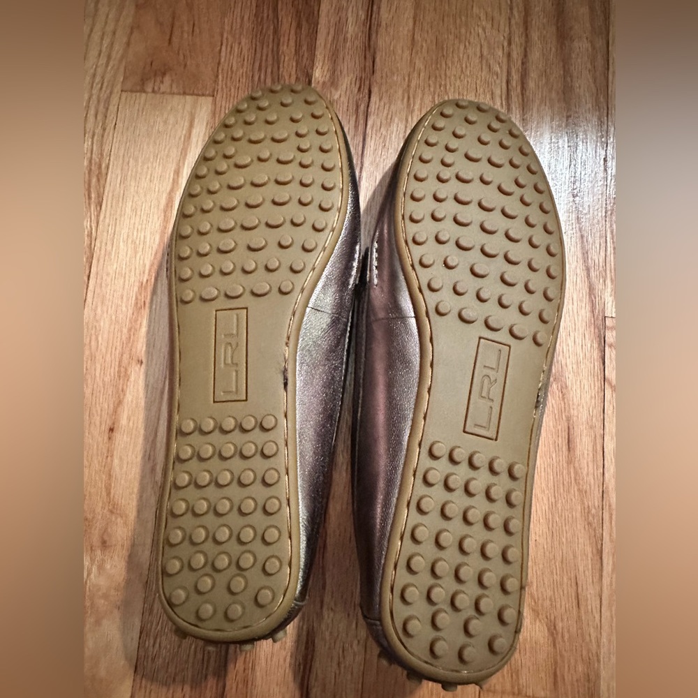 Lauren Ralph Lauren copper colored, slip on loafer. Size 9. - Picture 6 of 7